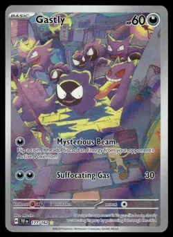 Pokemon Cards Gastly 177/162 Temporal Forces Illustration Rare NM - Image 1