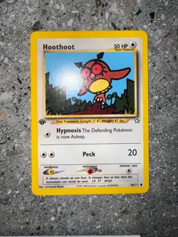Pokemon TCG Cards 1st Edition Hoothoot 60/111 Neo Genesis NM - Image 3