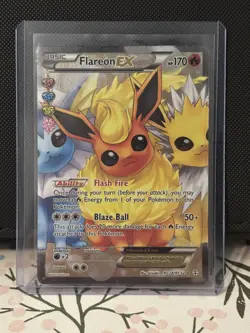 Flareon EX RC28/RC32 Full Art Generations Radiant Collection Pokemon Card - Image 1