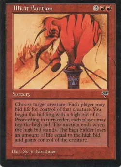 MTG: Mirage: Illicit Auction: Lightly Played Condition - Image 1