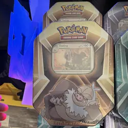 Pokemon 7x Tin Lot - Pokemon TCG Tyranitar Darkrai Slaking - Image 2