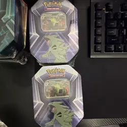 Pokemon 7x Tin Lot - Pokemon TCG Tyranitar Darkrai Slaking - Image 4