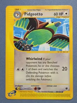 Pokemon TCG e-Card Series Expedition Base Set Pidgeotto 088/165 - Image 1
