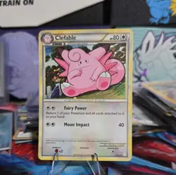 Clefable 3/123 Holo Rare Pokemon TCG HeartGold SoulSilver LP - Image 1
