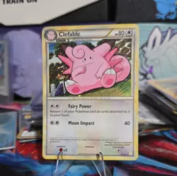 Clefable 3/123 Holo Rare Pokemon TCG HeartGold SoulSilver LP - Image 2