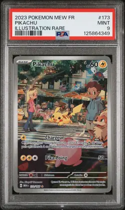 PSA 9 Pikachu 173/165 Pokemon EV3.5 : 151 - Francais - Image 1