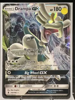 Pokemon ex GX Holo Card Lot – Arboliva ex, Drampa GX – 2017 – English - Image 2