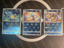 Pokemon S-Chinese Exclusive Sword&Shield Squirtle Wartortle Blastoise Set NEW - Image 1