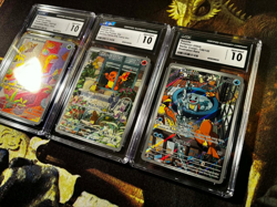 CGC 10 Gem Mint Graded Bulbasaur, Charmander and Squirtle Pokemon TCG 2023-2024 - Image 2