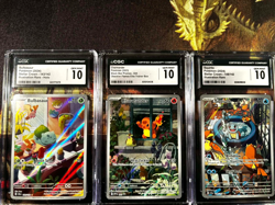 CGC 10 Gem Mint Graded Bulbasaur, Charmander and Squirtle Pokemon TCG 2023-2024 - Image 4