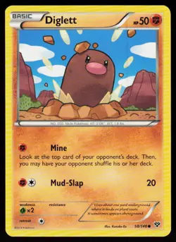 Diglett 58/146 Common XY Pokemon Near Mint - Image 1