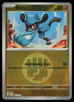 Riolu (Energy Symbol Pattern) 112/217 Common Ascended Heroes Pokemon Near Mint - Image 1