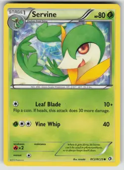 Servine RC2/RC25 Holo Legendary Treasures: Radiant Collection Pokemon Holo LP - Image 1