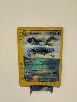 Pokemon TCG Blastoise Expedition Base Set 4/165 Reverse Holo Rare MP ITALIAN - Image 1