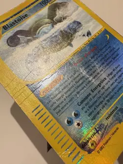 Pokemon TCG Blastoise Expedition Base Set 4/165 Reverse Holo Rare MP ITALIAN - Image 4