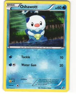 Oshawott Cosmos Holo Pokemon TCG Black & White 27/114 MP - Image 1