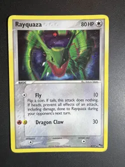 Pokemon POP Series 1 Rayquaza 3/17 Holo Rare LP - Image 1