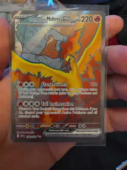 Pokemon Team Rocket's Moltres ex 208/182 DESTINED RIVALS PSA 10 CONTENDER - Image 1