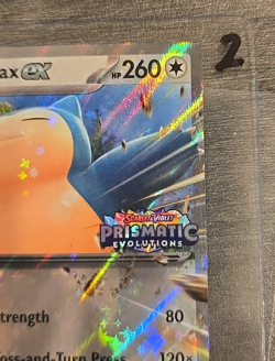 Snorlax ex 076/131 Prismatic Evolutions Stamped Promo Pokemon LP to MP - Image 3