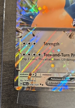 Snorlax ex 076/131 Prismatic Evolutions Stamped Promo Pokemon LP to MP - Image 5