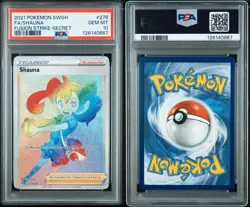 PSA 10 Gem Pokemon Shauna 278/264 Secret Rainbow Rare SWSH08 Fusion Strike - Image 3