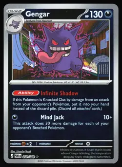 Gengar 050/088 Rare Perfect Order Pokemon Reverse Holo Near Mint - Image 1
