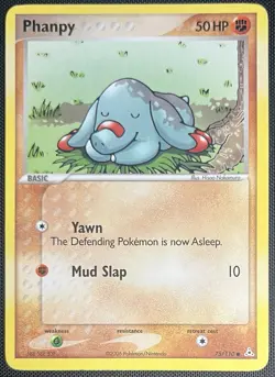 Phanpy 75/110 Pokemon English Holon Phantoms 2006 - Image 1