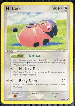 Miltank 42/115 Pokemon English Gold & Silver Unseen Forces 2005 - Image 1