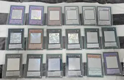 Yu-Gi-Oh! Japanese Ghost Rare Holographic Lot 39 Cards Mint+ BRG Grade 9 Slabs - Image 1