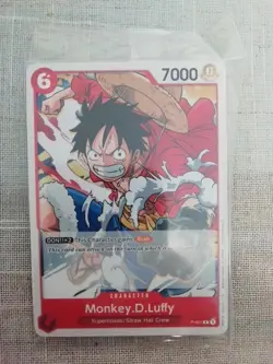 Monkey D. Luffy Super Pre-Release Promo P-001 One Piece Card Game Sealed - Image 1