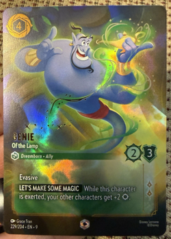 Disney Lorcana Genie - Of the Lamp Enchanted Fabled 229/204 and extras - Image 4