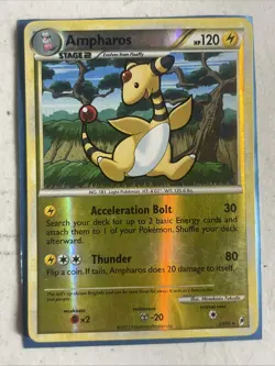 Pokemon Card 2011 Call of Legends - Ampharos 23/95 Reverse Holo - Image 1