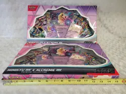 Lot of 2 Pokemon Mimikyu EX & Alcremie EX Premium Collection Box Cards Packs - Image 4