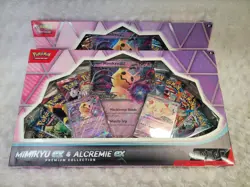 Lot of 2 Pokemon Mimikyu EX & Alcremie EX Premium Collection Box Cards Packs - Image 5