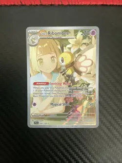 Lillie’s Ribombee 164/159 Illustration Rare Journey Together Pokemon Card NM - Image 1