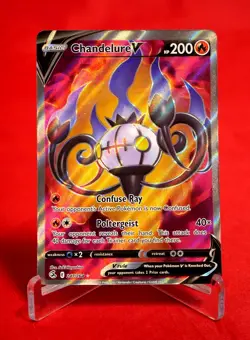 Pokemon Card TCG Chandelure V Full Art 247/264 2021 - Image 1