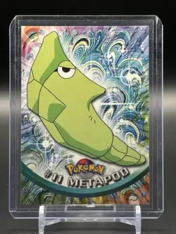 METAPOD #11 Pokemon Card Green Logo NEAR MINT TV Animation - Image 1