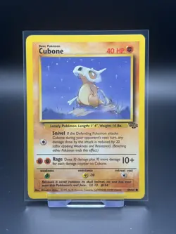 Cubone 50/64 Jungle LP Pokemon Card TCG Vintage WOTC - Image 1