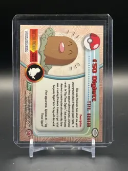1999 Topps TV Animation Diglett #50 Green Logo Non Foil Pokemon Card - Image 2