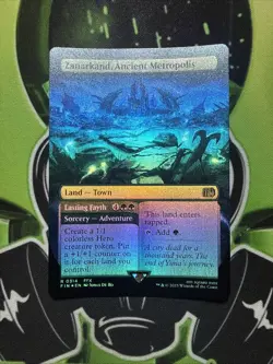 Zanarkand, Ancient Metropolis (Borderless FOIL) Final Fantasy Magic Mtg NM - Image 1
