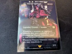 MTG Magic the Gathering SURGE FOIL Vincent Valentine Borderless FIN! - Image 1