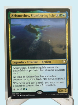 ARIXMETHES, SLUMBERING ISLE, Commander 2019, NM, Magic the Gathering MTG - Image 1