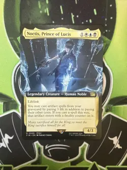 Noctis, Prince of Lucis (Extended Art Rare) R 0500 Final Fantasy Mtg NM - Image 1
