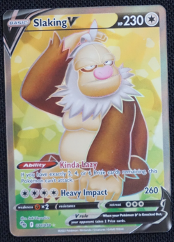 Pokemon TCG Slaking V 077/078 Ultra Rare Pokemon Go Near Mint English - Image 1