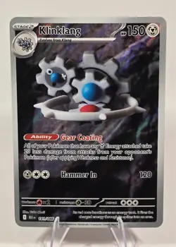 Klinklang 141/086 SV: Black Bolt Holo IR Full Art Pokemon Card - NM - Image 1
