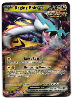Raging Bolt ex 123/162 - Temporal Forces Double Rare Pokemon TCG - M/LP Card - Image 1