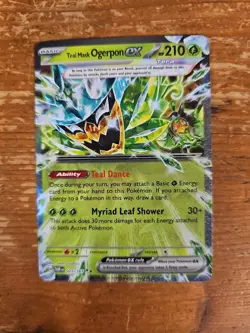 Teal Mask Ogrepon EX 025/167 Ultra Rare Pokemon Card Twilight Masquerade - Image 1