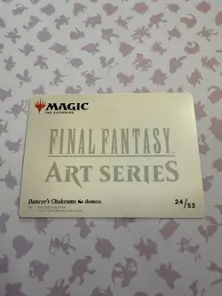 Dancer's Chakrams Art Card (Gold-Stamped Signature) - Art Series: FINAL FANTASY - Image 2
