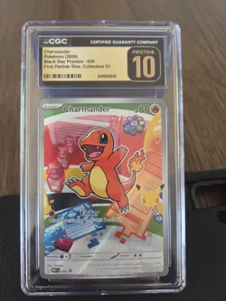 2026 Pokemon Charmander First Partner Illustration Collection CGC Pristine 10 - Image 1