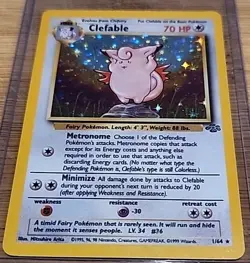 Pokemon 1995 Clefable - Excellent Condition- 1/64 - Base Set - Image 1